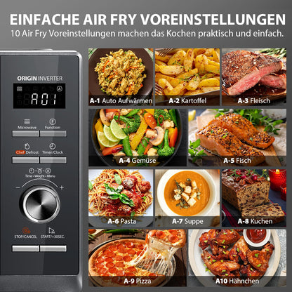 Toshiba MW3-AC26SFI(MG) Inverter Kombi-Mikrowellenherd 26L Grau