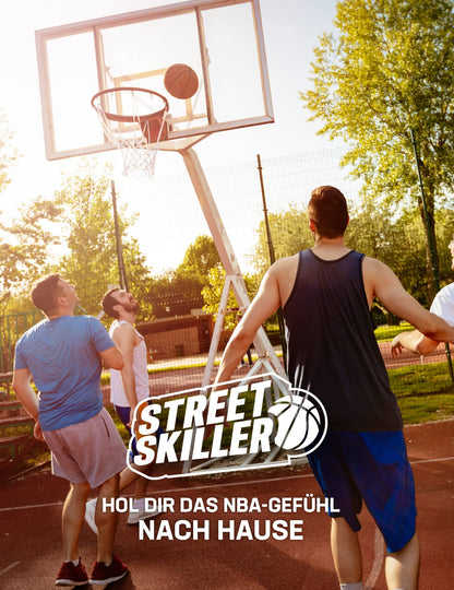 STREET SKILLER Basketballkorb mit Wandhalterung und Netz, 45 cm