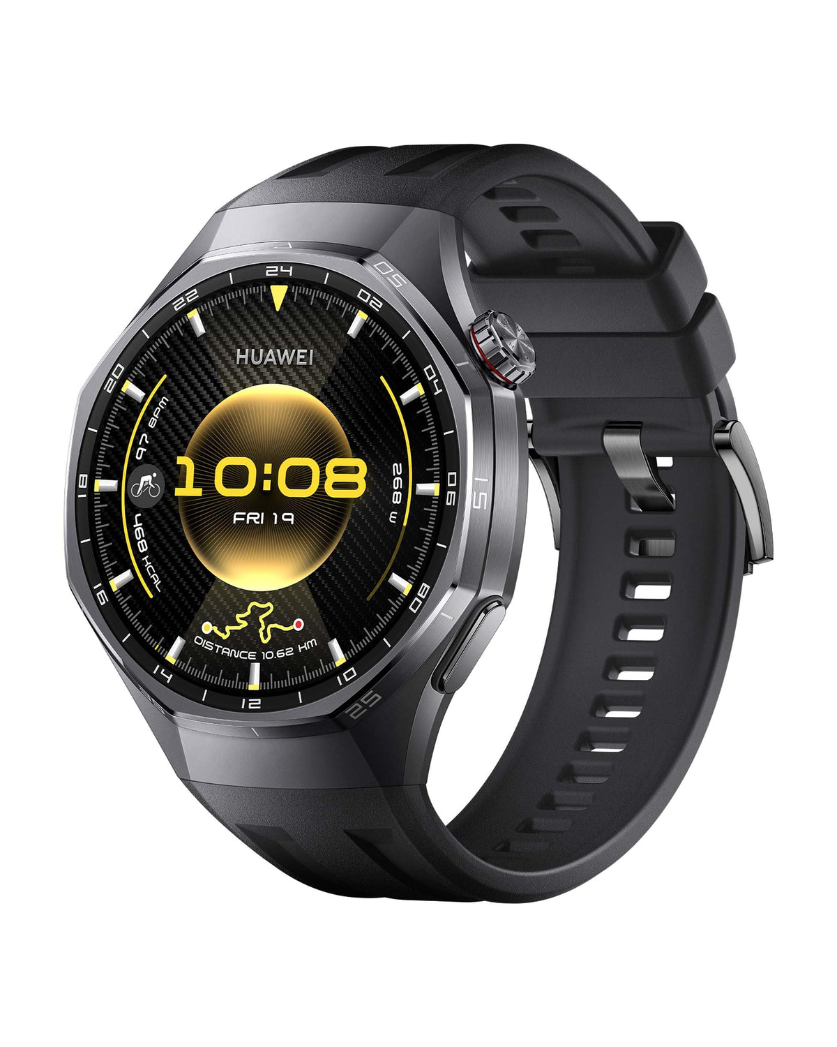 HUAWEI Watch GT 6 Pro Smartwatch mit GPS und EKG, 46 mm, Schwarz