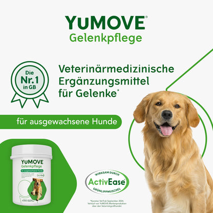 YuMOVE Grünlippmuschel Hund Gelenktabletten - 300 Tabletten