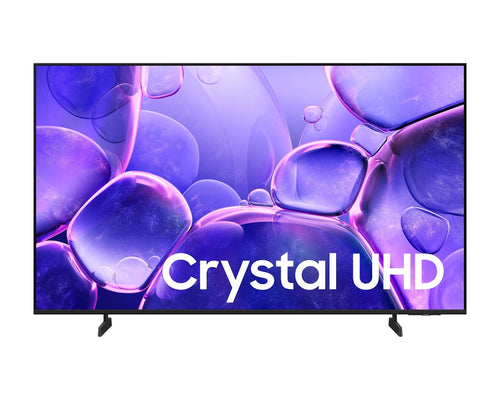 Samsung Crystal UHD 4K U80F LED Smart TV - 43 Zoll. Flacher, schwarzer 43-Zoll-Bildschirm. Zeigt UHD 4K-Inhalte und bietet Smart TV-Funktionen.