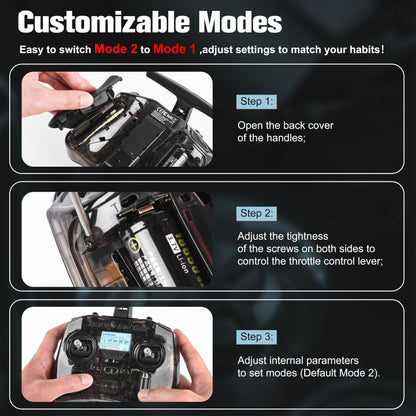 Radiomaster Pocket ELRS Fernsteuerung mit Hall-Gimbals, schwarz
