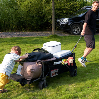 Portal Bollerwagen faltbar XXXL – 600L Volumen, 180kg Last