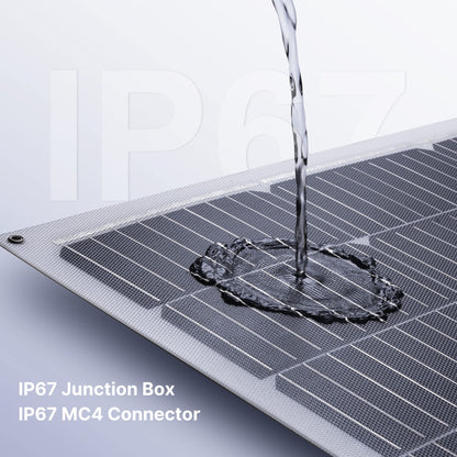 Topunive Flexibel Solarmodul 2x 100W 12V Monokristallin