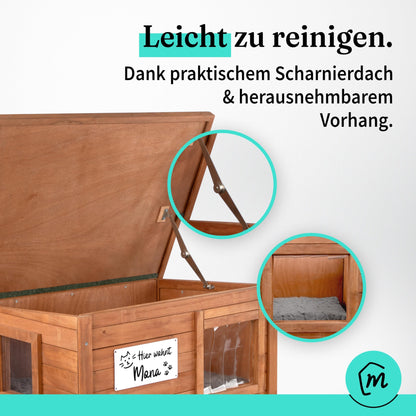 MIEZ MAGIC Katzenhaus outdoor winterfest isoliert 67x53x43cm