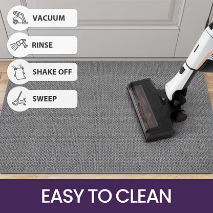 DEXI Schmutzfangmatte Innen Fussmatte - 92x142 cm Grau