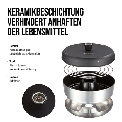 Enders VAMO Mobiler Camping-Backofen mit Thermometer, 2,3 Liter