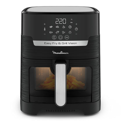 Moulinex Easy Fry & Grill Vision 4.2L Luftfritteuse Schwarz EZ5068