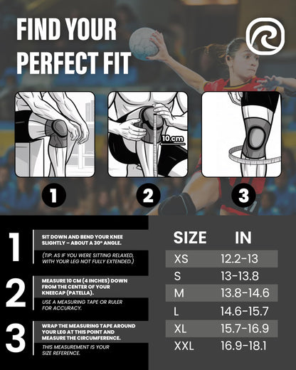 Rehband Knieschützer Neopren Sport Hallensport - Schwarz Gr. M