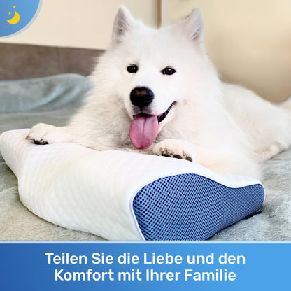 Derila Nackenkissen aus Memory Foam, Seitenschläferkissen Standard