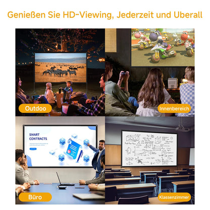 VISULAPEX 100" Beamer Leinwand 16:9 4K HD mit Stativ Tragbar