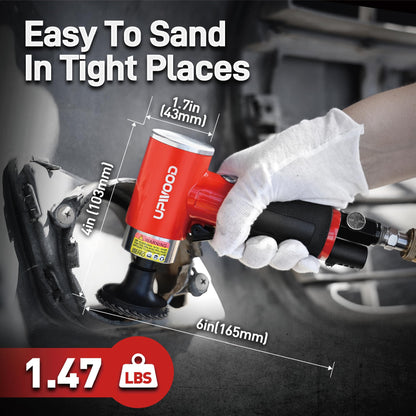 UPWOOD Mini Druckluft Rotationsschleifer Set 50mm - Rechtwinklig