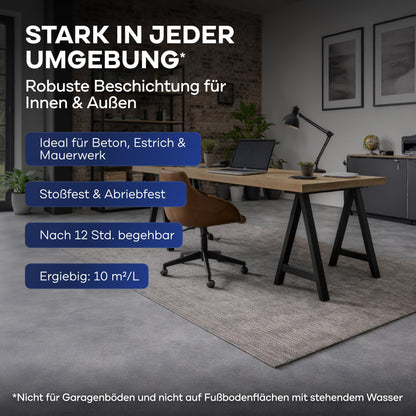 Plid Betonfarbe Innen & Aussen Anthrazitgrau 2,5 L Bodenbeschichtung
