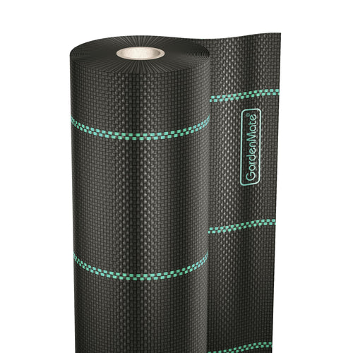 GardenMate Unkrautvlies, 1 x 50 m, 100 g/m², UV-stabilisiert: Bändchengewebe aus Polypropylen auf Rolle