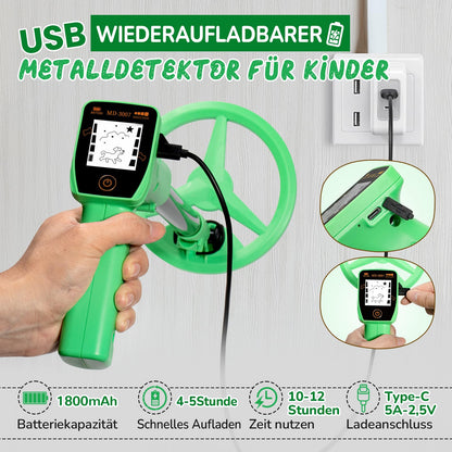 Smofrees MD-3007 Metalldetektor für Kinder, 60-86 cm, grün