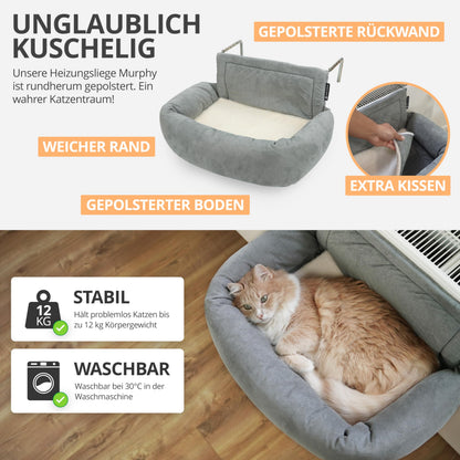 SCHLITZOHR Murphy Premium Heizungsliege Katze - bis 12kg