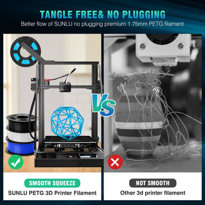 SUNLU PETG Filament 1,75 mm Weiss, 4 kg Bundle, 4 Spulen à 1 kg