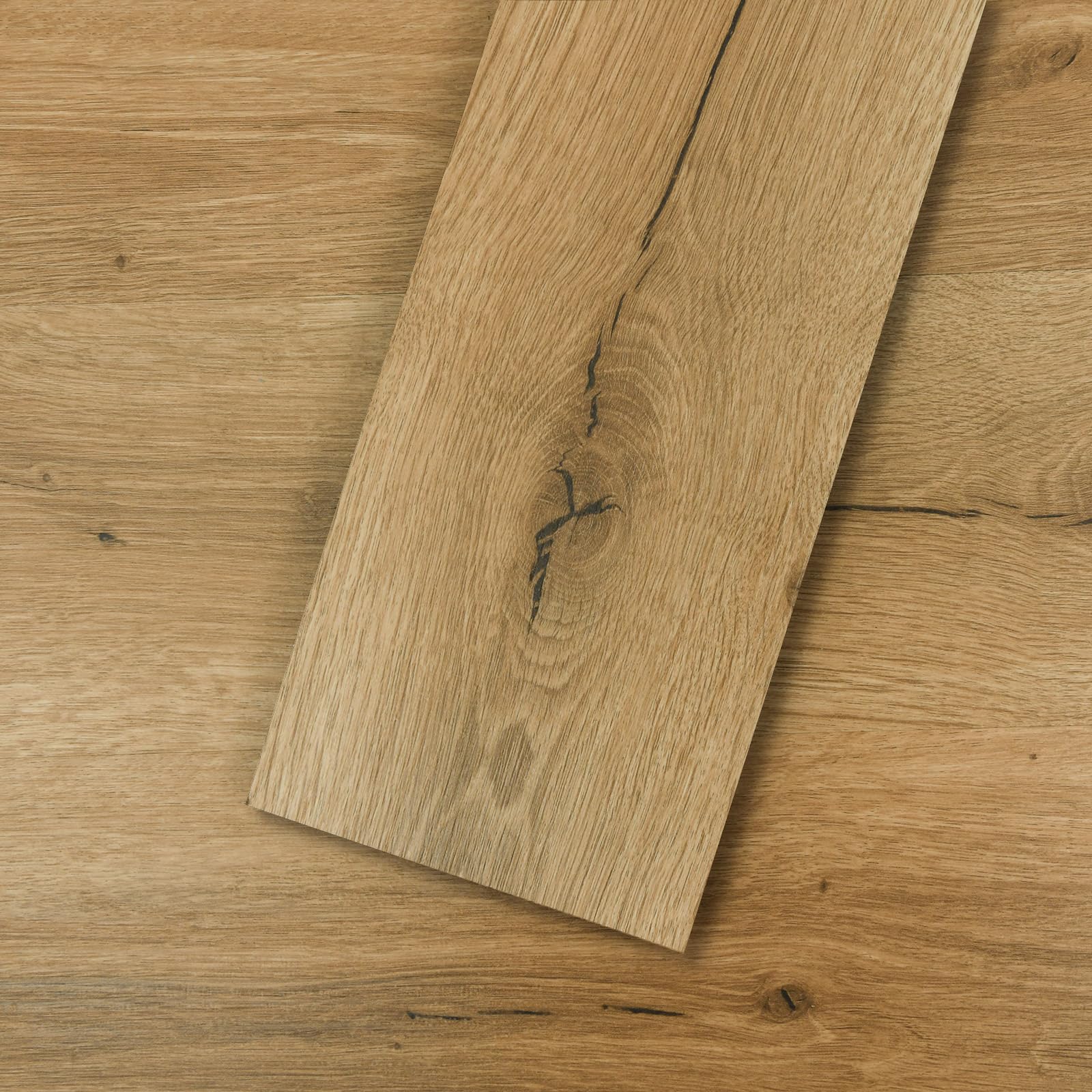 Mysflosy Vinylboden selbstklebend PVC Bodenbelag Eiche 36 Dielen 5 m² in Holzoptik mit geprägter Maserung