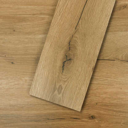 Mysflosy Vinylboden selbstklebend PVC Bodenbelag Eiche 36 Dielen 5 m² in Holzoptik mit geprägter Maserung