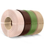 SUNLU PLA Nachfüllfilament 1,75 mm, 4 x 1 kg, 4 Farben in den Farben Haut, Kaffeebraun, Olive und Eiche
