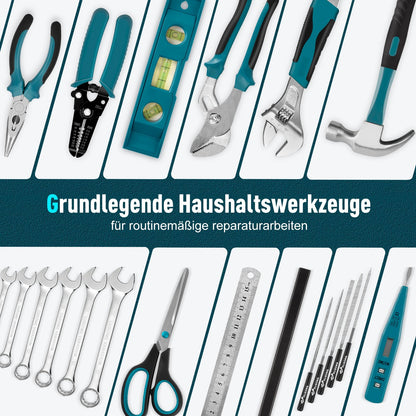 Sundpey Werkzeugkoffer Set Gefüllt 379 tlg - Mit Schublade