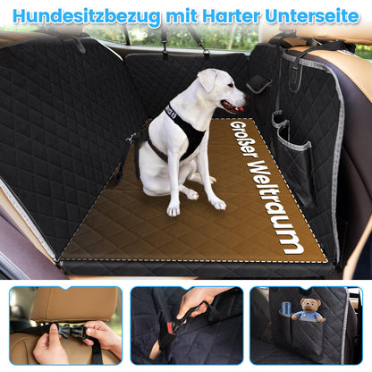 Kfonla Hundedecke Auto Rücksitz - Seitenschutz, Sichtfenster, Universal