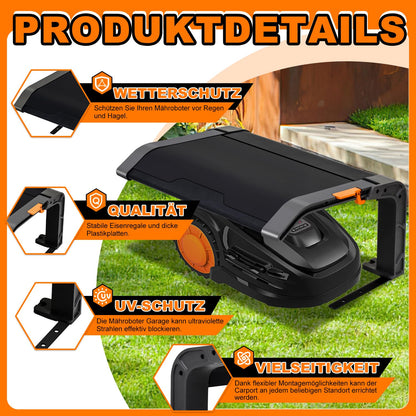 Herrselsam Klappbare Mähroboter Garage Schutzüberdachung - 72x56x36cm