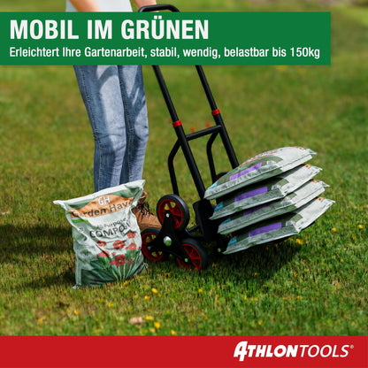 ATHLON TOOLS Treppensteiger-Sackkarre klappbar 150 kg Stahl