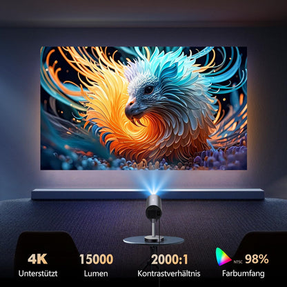 VGKE Mini Smart Beamer Heimkino Videoprojektor - 4K Autofokus