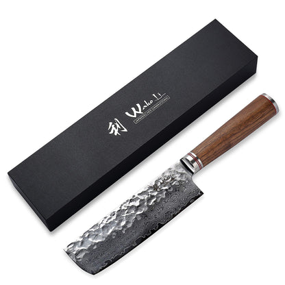 Wakoli Nussbaum Premium Nakirimesser Damast 22.5 cm