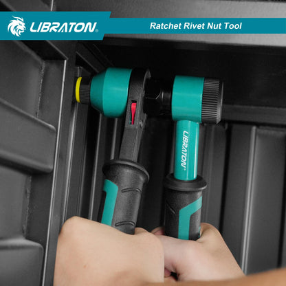 LIBRATON Nietmutternzange Set Profi – 5 Dornen, Tragebox