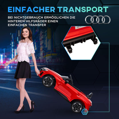 HOMCOM Audi RS e-tron GT Kinder Elektroauto – Rot