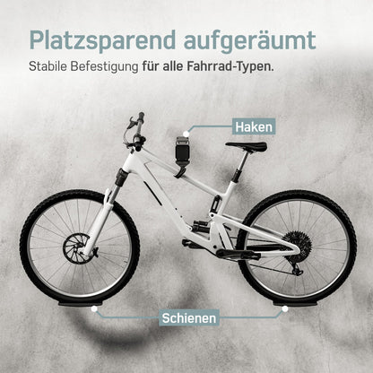 Borgen Fahrrad Wandhalterung – Einstellbar für alle Fahrradtypen