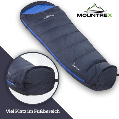 MOUNTREX Sommerschlafsack, Mumienschlafsack, ultraleicht, 760 g
