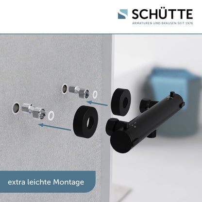 SCHÜTTE 52466 LONDON Brausethermostat Schwarz Matt