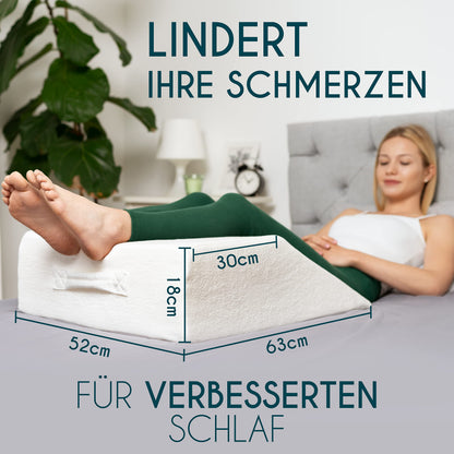 Dreamzie Ergonomisches Venenkissen Beinhochlagerung Memory-Schaum