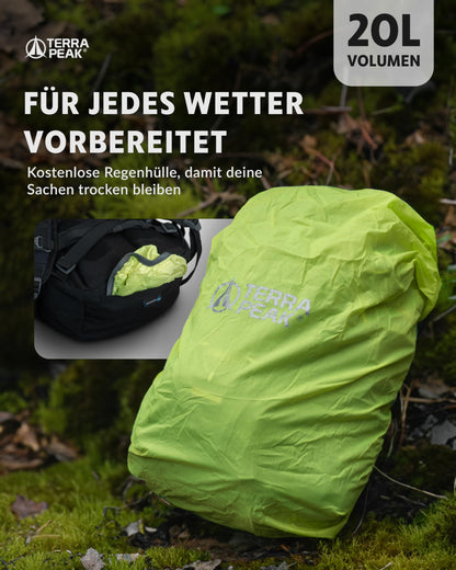 Terra Peak FLEX 20 Wanderrucksack 20L schwarz wasserabweisend