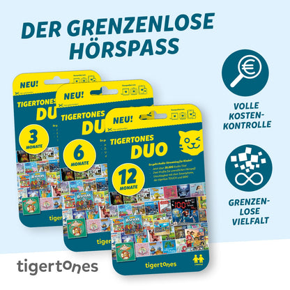tigermedia tigertones Duo Prepaid 6 Monate Audio-Streaming für Kinder