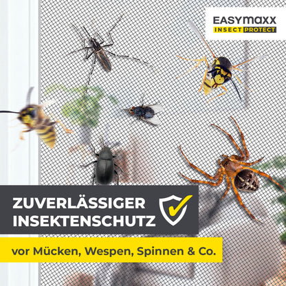EASYmaxx Insect Protect Teleskop-Fliegengitter für Dachfenster, weiss