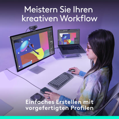 Logitech MX Creative Console Programmierfeld – Graphit