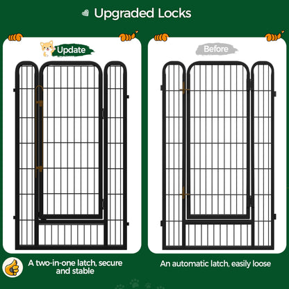 Yaheetech Welpenlaufstall – 8-teilig, 120cm hoch, faltbar