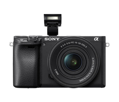 Sony Alpha 6400 mit 16-50mm Objektiv, spiegellose APS-C Systemkamera