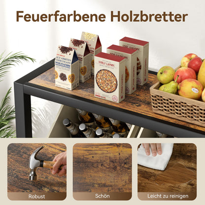 pickpiff Getränkekistenregal mit Ablage, Metallregal für 6 Kästen
