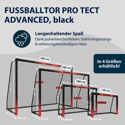 HUDORA Pro Tect Advanced Fussballtor – für Garten & Outdoor