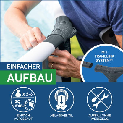 Bestway Steel Pro MAX Pool-Set Ø305cm - Lichtgrau