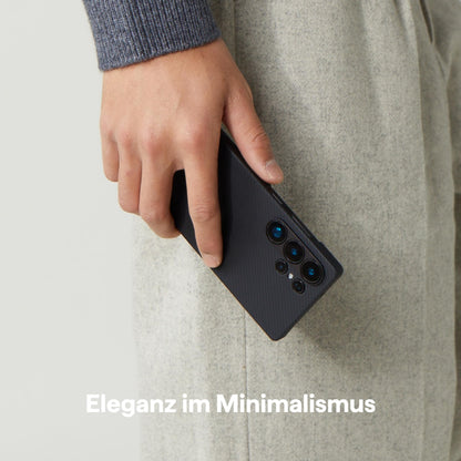 pitaka Samsung Galaxy S25 Ultra Aramid Hülle - Schwarz/Grau