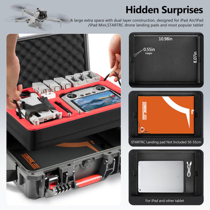 STARTRC DJI Mini 4 Pro Koffer – Wasserdicht, Druckbeständig
