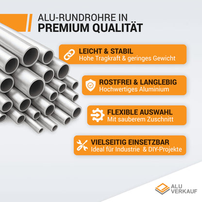 Alu-Verkauf Aluminium Rundrohr Präzisions-Alurohr – Ø6x1mm