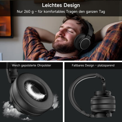 syndesmos Bwave X1 Studio-Kopfhörer, Over-Ear, Bluetooth & Kabel