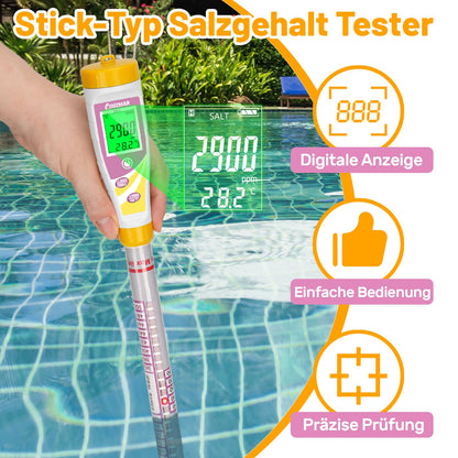 UIUZMAR Digitaler Poolsalztester, Salzmessgerät 0–5100 ppm, UI-E03S